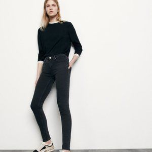 Sandro Mid-Rise Slim Dark Jeans